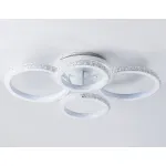 Светильник потолочный светодиодный с RGB подсветкой и пультом FA9524/2+2 WH белый 92W 6400K/3000K+RGB 560*370*110 (ПДУ РАДИО 2.4G) от NovaLamp