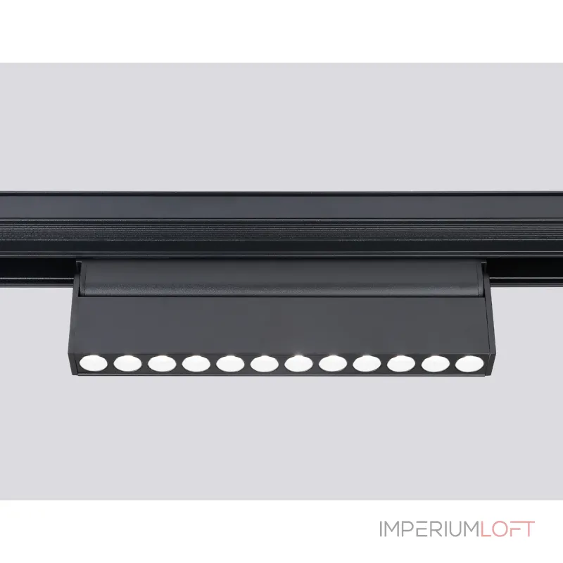 Светильник светодиодный поворотный для шинопровода Magnetic GL4048 BK черный IP20 12W 4200K 48V 24° 223*22*105 от NovaLamp