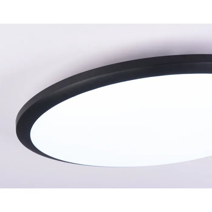 Потолочный светодиодный светильник FZ1235 BK черный IP44 48W 6400К D450*55 (Без ПДУ) от NovaLamp
