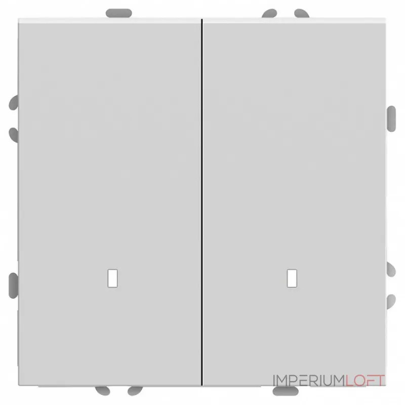 Выключатель двухклавишный с подсветкой без рамки Stekker RSW10-5102-01 49864 Выключатель двухклавишный с подсветкой без рамки Stekker RSW10-5102-01 49864