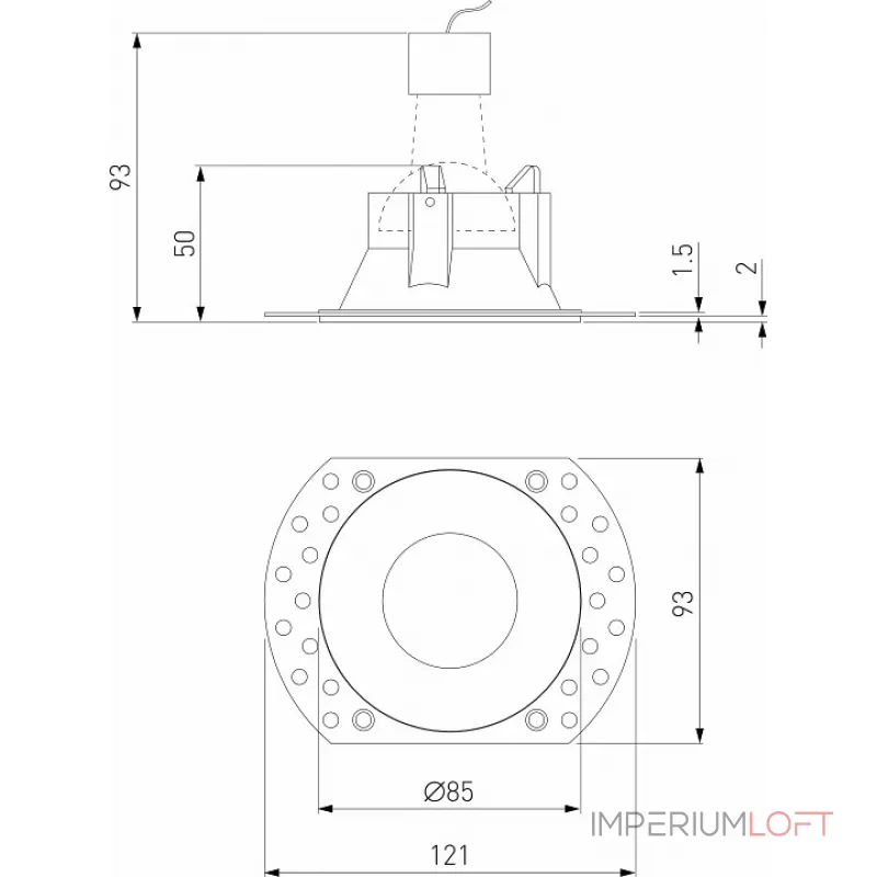 Встраиваемый светильник Elektrostandard Renzo a067527