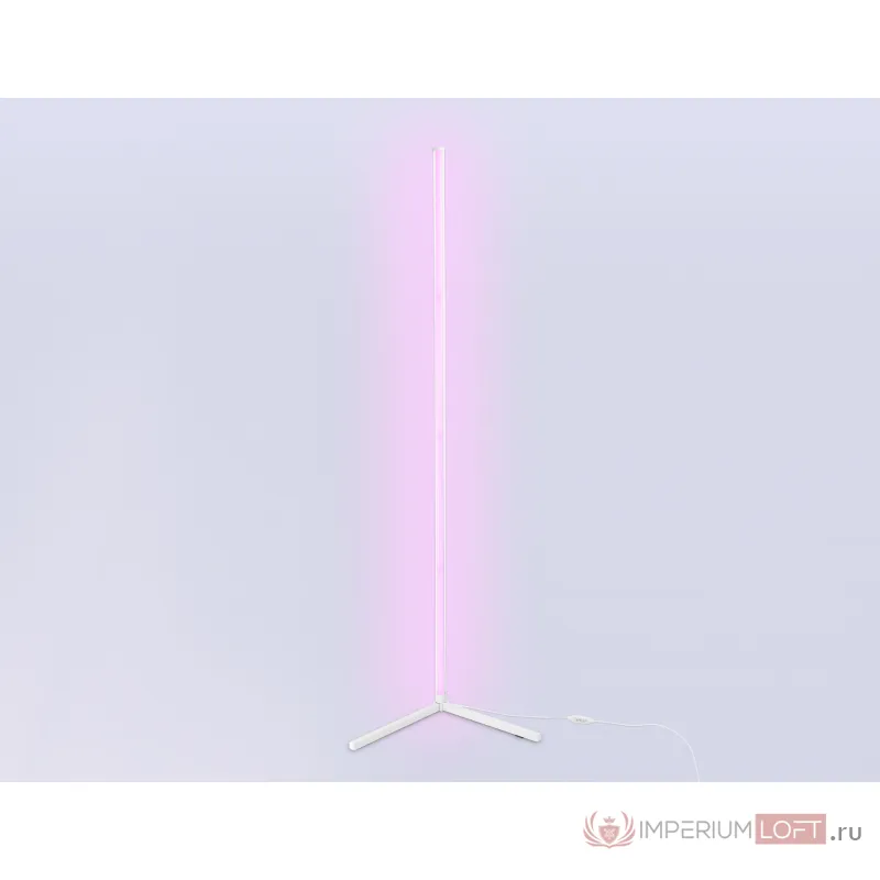 Светильник светодиодный напольный RGB с пультом FL8025 WH белый LED 20W RGB D32*1650 (ПДУ РАДИО 2.4G) от NovaLamp