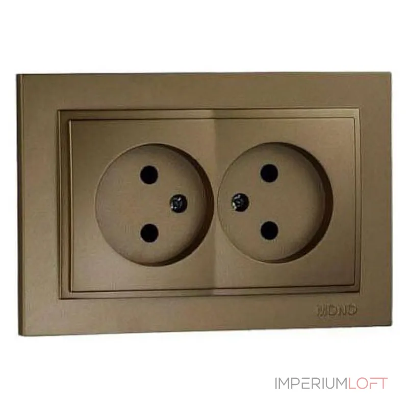 Розетка двойная Mono Electric Despina 102-232305-121