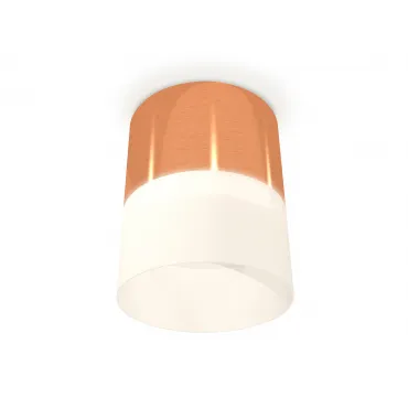 Комплект накладного светильника с акрилом XS8122011 PPG/FR золото розовое полированное/белый матовый GX53 (C8122, N8402)