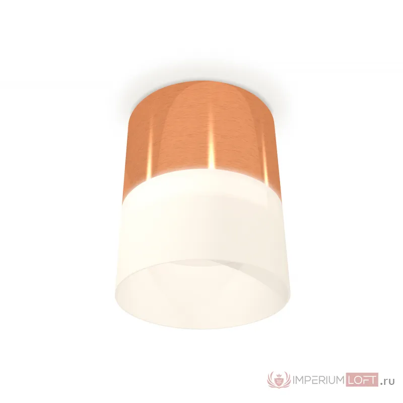 Комплект накладного светильника с акрилом XS8122011 PPG/FR золото розовое полированное/белый матовый GX53 (C8122, N8402) от NovaLamp