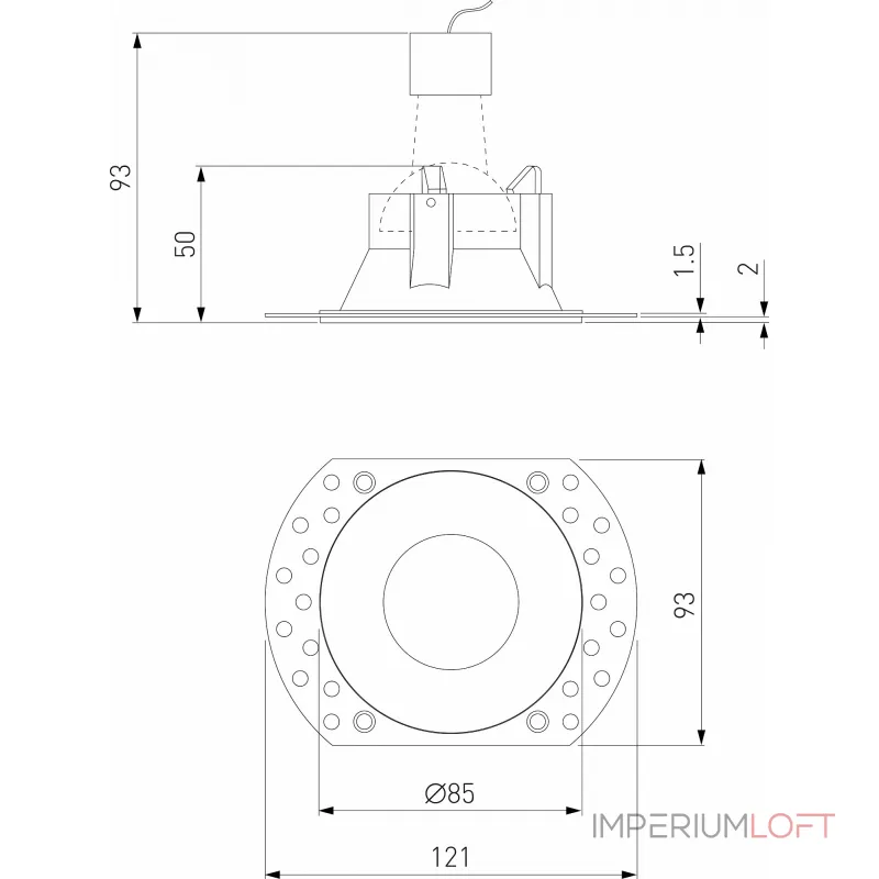 Встраиваемый светильник Elektrostandard Renzo a067527