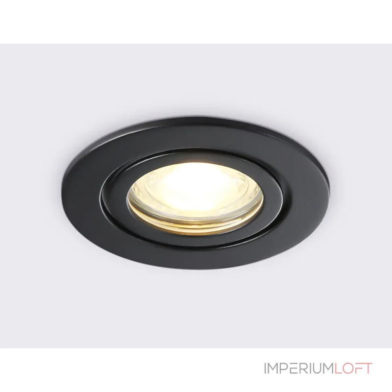 Светильник встраиваемый IP44 с высокой степенью пылевлагозащиты TN1151 BK черный IP44 GU5.3 D85*28 от NovaLamp