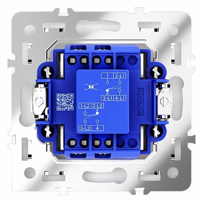 Выключатель перекрестный одноклавишный без рамки Voltum S70 VLS010502 от ImperiumLoft