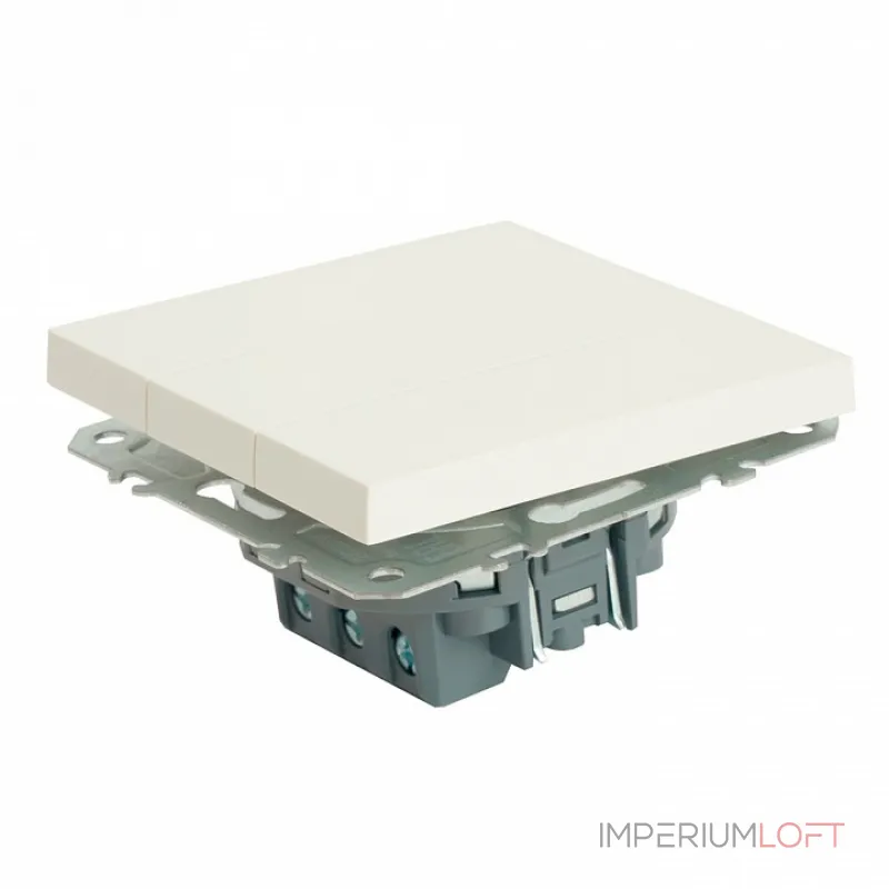 Выключатель трехклавишный без рамки Stekker RSW10-5108-01 49870 от ImperiumLoft