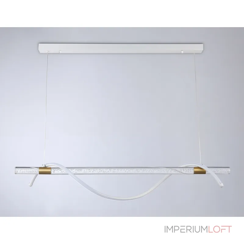 Светильник светодиодный подвесной FL5002 WH/GD белый/золото 4200K 12W 1000*60*1200 (без ПДУ) от NovaLamp