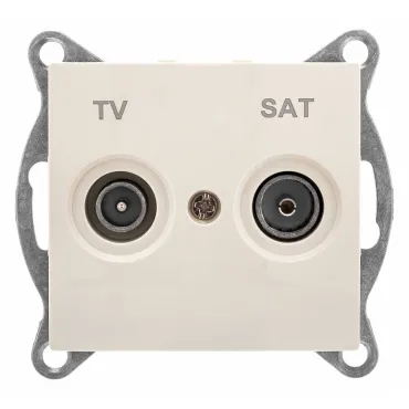 ТВ-розетка и SAT-розетка оконечная без рамки Gusi Electric BRAVO С10TS1-003