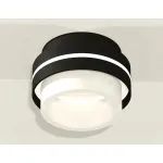 Комплект накладного светильника с акрилом XS8414002 SBK/FR черный песок/белый матовый GX53 (C8414, N8401) от NovaLamp