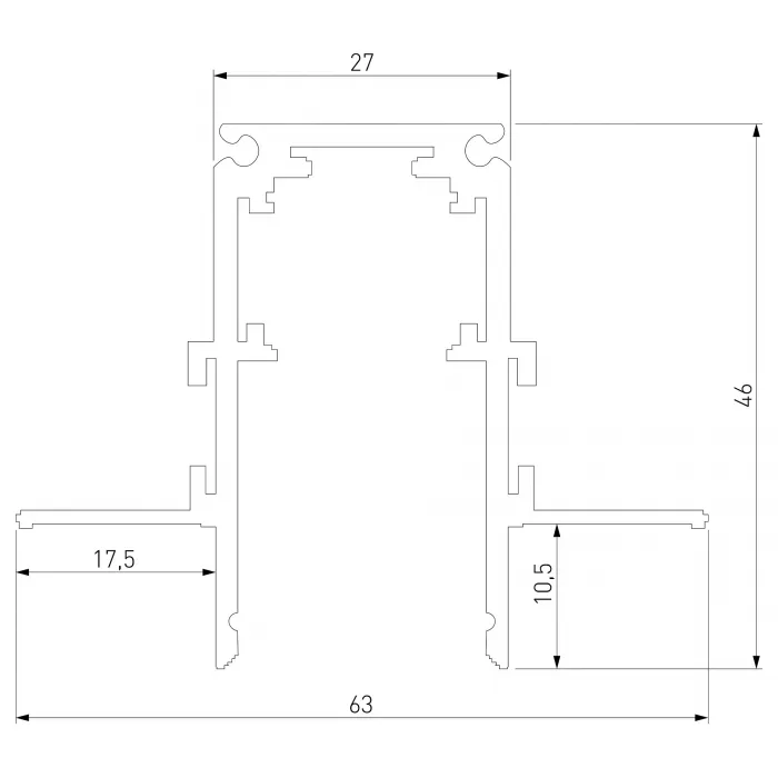 Трек встраиваемый Elektrostandard Slim Magnetic a067504 от ImperiumLoft