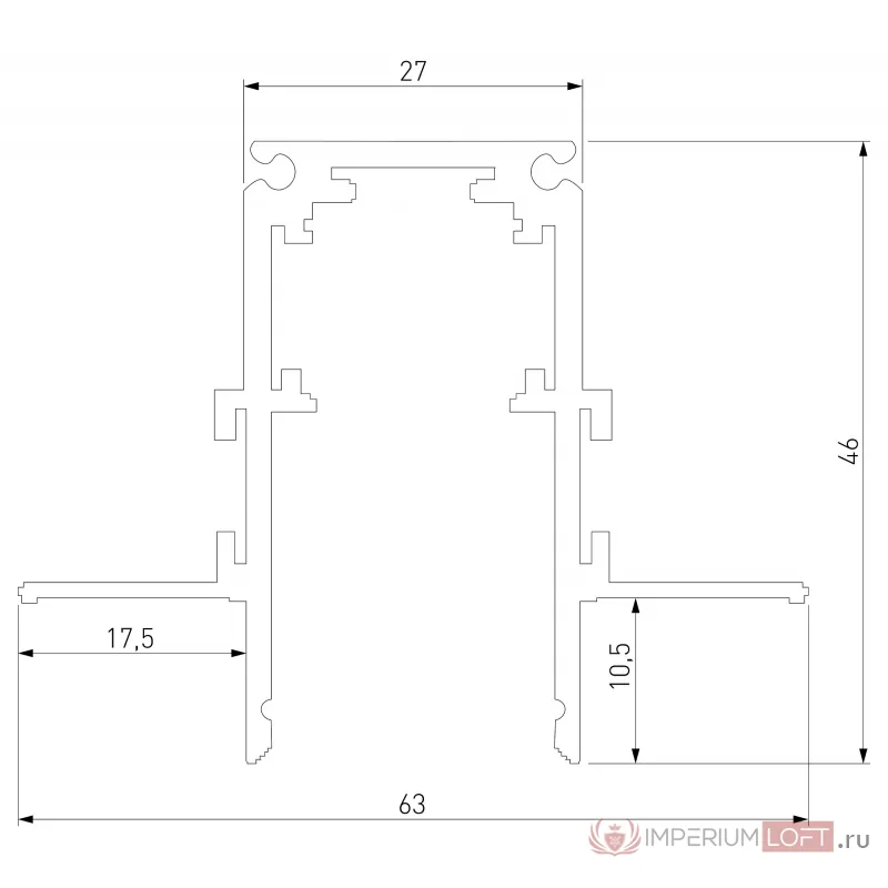Трек встраиваемый Elektrostandard Slim Magnetic a067504 от ImperiumLoft