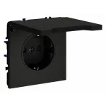 Розетка с заземлением и со шторкой без рамки с крышкой Voltum S70 VLS040308 от ImperiumLoft