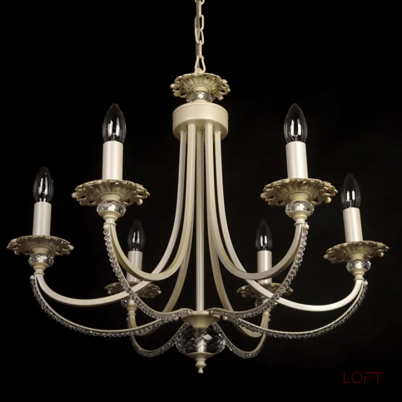 Подвесная люстра Abrasax Josephine 3007/6(creampearl) Подвесная люстра Abrasax Josephine 3007/6(creampearl)