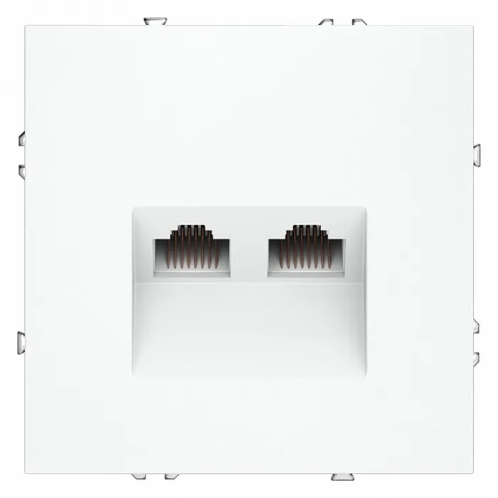 Розетка двойная Ethernet RJ-45 без рамки Voltum S70 VLS060202 от ImperiumLoft