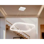 Светильник подвесной светодиодный FL5802/1+4 WH белый 50W 3000K/4200K/6400K 600*600*1200 (без ПДУ) от NovaLamp