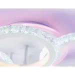 Светильник потолочный светодиодный с RGB подсветкой и пультом FA9524/2+2 WH белый 92W 6400K/3000K+RGB 560*370*110 (ПДУ РАДИО 2.4G) от NovaLamp