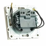 Выключатель двухклавишный с подсветкой без рамки Stekker RSW10-5102-01 49864