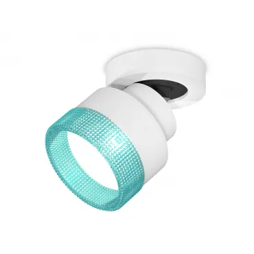 Комплект накладного поворотного светильника с композитным хрусталем XM8101043 SWH/BL белый песок/голубой GX53 (A2228, A2105, C8101, N8488)