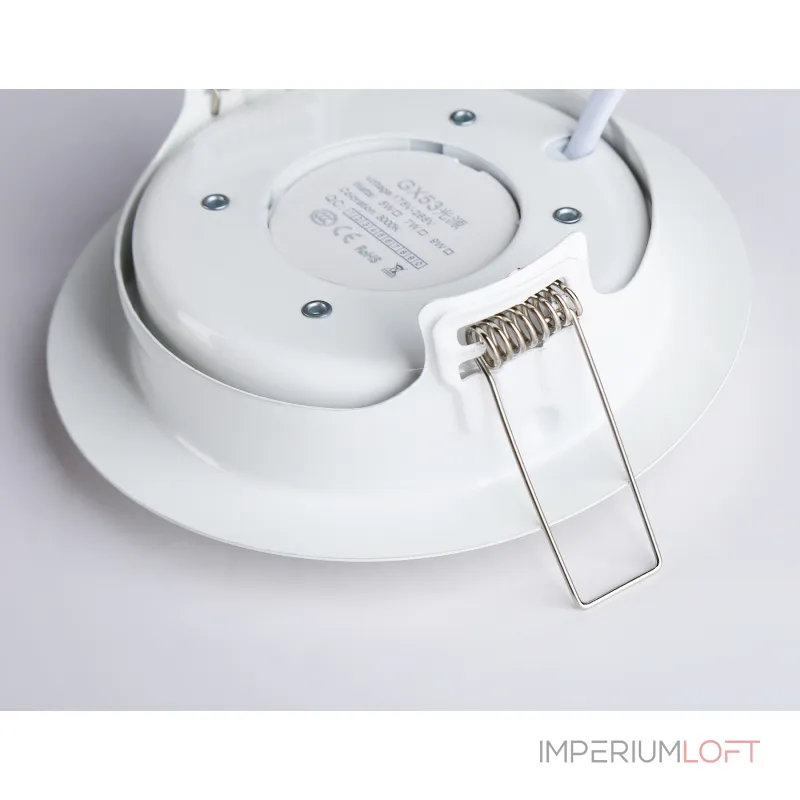 Светильник встраиваемый G10122 WH белый GX53 max 12W D120*48 от NovaLamp Светильник встраиваемый G10122 WH белый GX53 max 12W D120*48 от NovaLamp