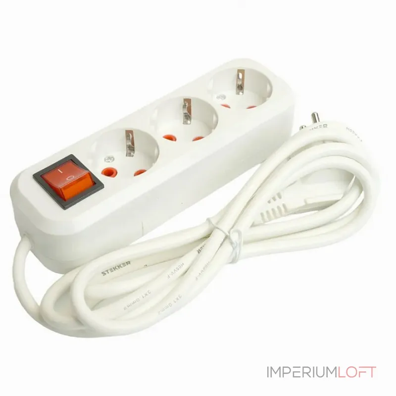 Удлинитель с выключателем Stekker Stekker 49353 Удлинитель с выключателем Stekker Stekker 49353