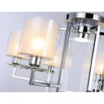 Потолочная люстра TR4418/6 CH/CL/FR хром/прозрачный/белый матовый E27*6 max 40W D748*463 (лампы LED E27*6 10W 4200K в комплекте) от NovaLamp