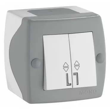 Выключатель проходной двухклавишный Mono Electric Octans IP20 104-020001-111 Выключатель проходной двухклавишный Mono Electric Octans IP20 104-020001-111