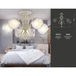 Подвесная люстра TR3066/5 WH/GD белый/золото E27*5 max 40W D590*340 от NovaLamp