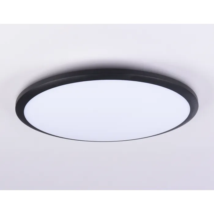 Потолочный светодиодный светильник FZ1235 BK черный IP44 48W 6400К D450*55 (Без ПДУ) от NovaLamp