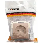 Розетка без заземления и со шторками без рамки Stekker Катрин 39595