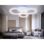Светильник потолочный светодиодный с RGB подсветкой и пультом FA9524/2+2 WH белый 92W 6400K/3000K+RGB 560*370*110 (ПДУ РАДИО 2.4G) от NovaLamp