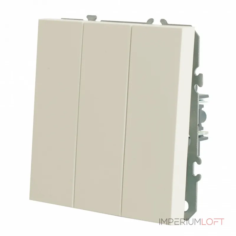 Выключатель трехклавишный без рамки Stekker RSW10-5108-01 49870 от ImperiumLoft