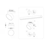 Светильник светодиодный трековый GL6879 BK черный LED 16W 4200K D115*90 от NovaLamp