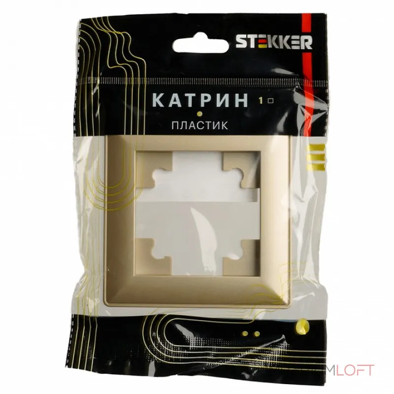 Рамка на 1 пост Stekker PFR00-7001-08 49606 Рамка на 1 пост Stekker PFR00-7001-08 49606