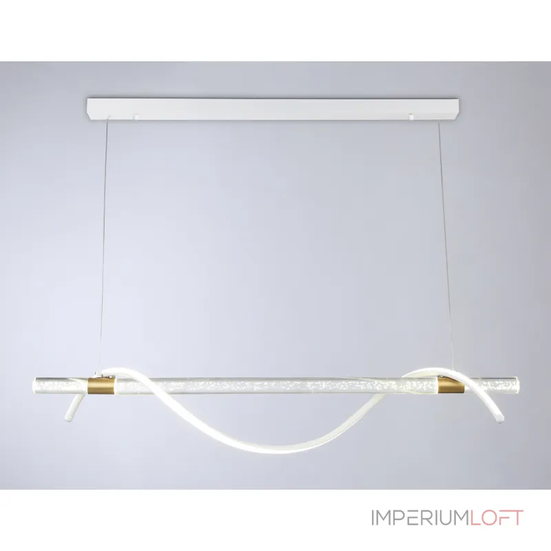 Светильник светодиодный подвесной FL5002 WH/GD белый/золото 4200K 12W 1000*60*1200 (без ПДУ) от NovaLamp