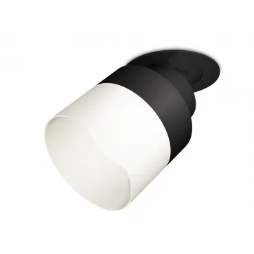 Комплект встраиваемого поворотного светильника с акрилом XM8102521 SBK/FR черный песок/белый матовый GX53 (A2242, A2106, C8102, N8402)