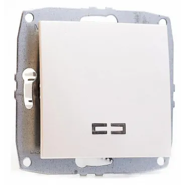 Выключатель одноклавишный с подсветкой без рамки Mono Electric Despina / Larissa 500-002525-101