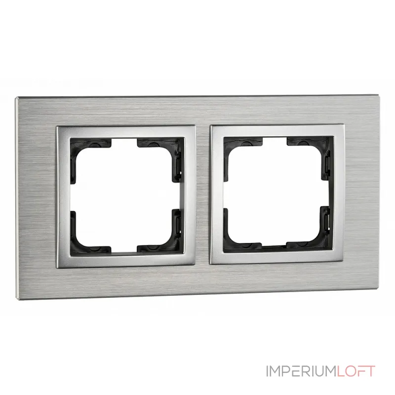 Рамка на 2 поста Mono Electric Style Aluminium 107-800000-161 Рамка на 2 поста Mono Electric Style Aluminium 107-800000-161