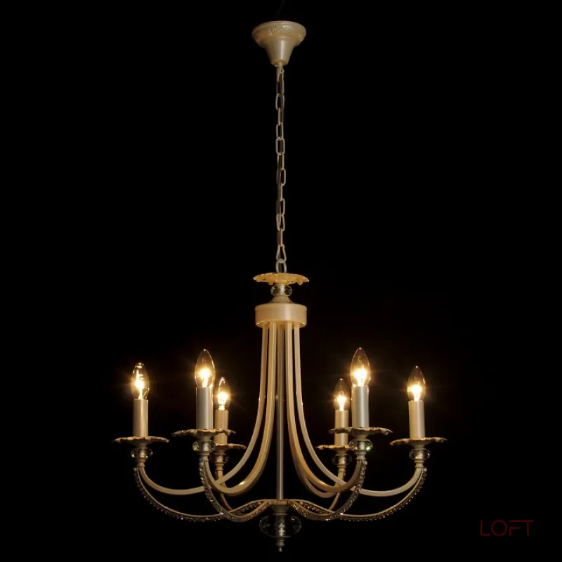 Подвесная люстра Abrasax Josephine 3007/6(creampearl) Подвесная люстра Abrasax Josephine 3007/6(creampearl)