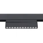 Светильник светодиодный поворотный для шинопровода Magnetic GL4048 BK черный IP20 12W 4200K 48V 24° 223*22*105 от NovaLamp