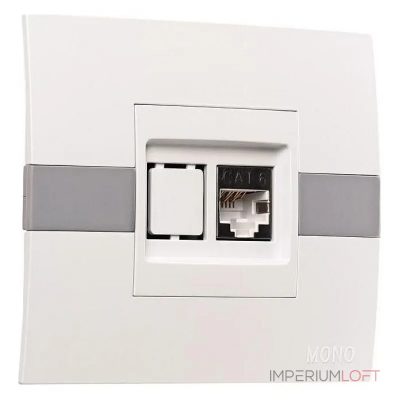 Розетка Ethernet RJ-45 Mono Electric Eсо 101-010104-125