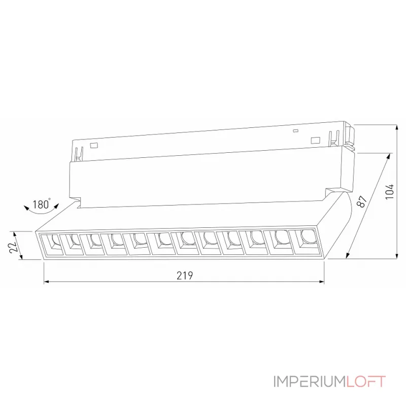 Накладной светильник Elektrostandard Slim Magnetic a067370