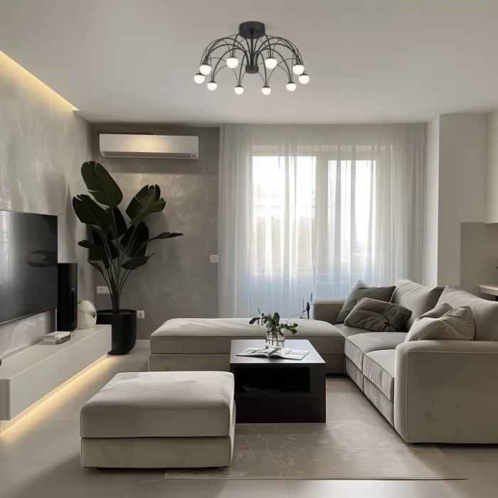 Люстра на штанге Eurosvet Ragno 90035/10 LED черный от ImperiumLoft