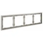 Рамка пластиковая S70 на 4 поста (кашемир) Voltum VLS100403