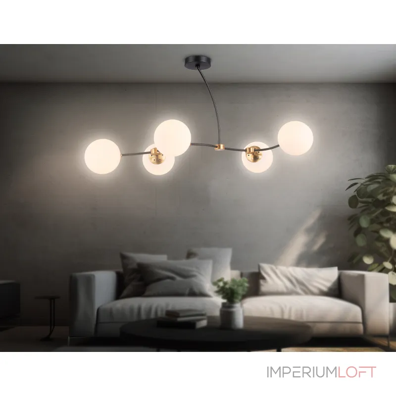 Подвесной светильник TR2548/5 BK/SB черный/бронза E27/5 max 60W 950*600*450 от NovaLamp