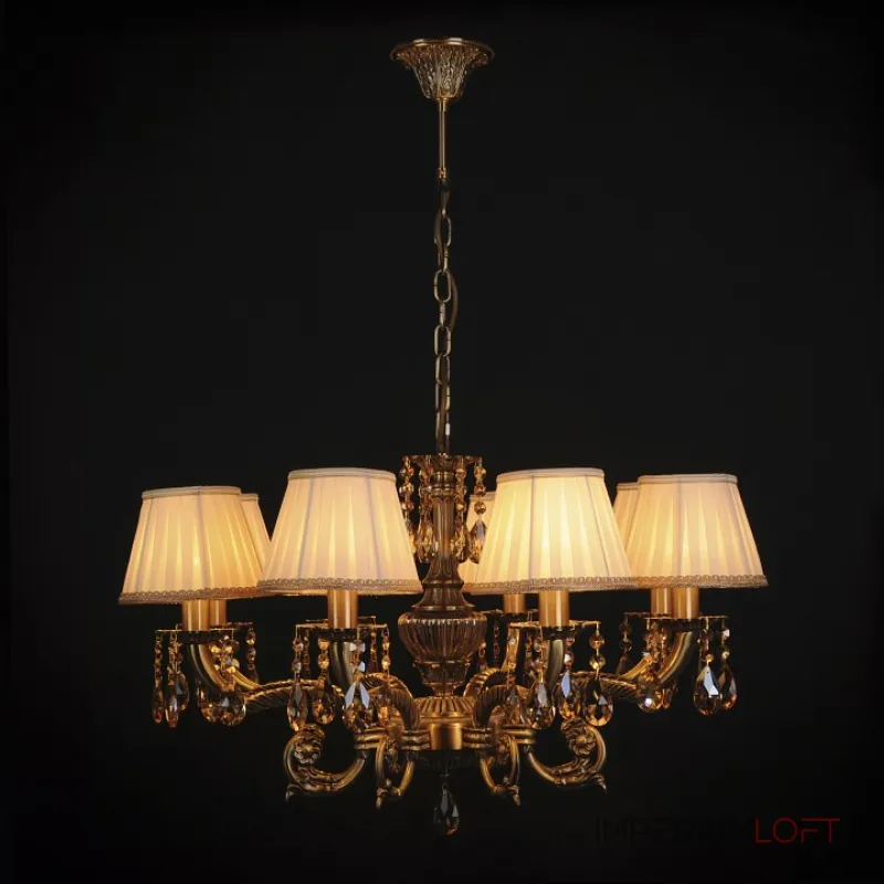 Подвесная люстра Abrasax Sylvia L.8110-8BR CRISTAL-SHADE от ImperiumLoft