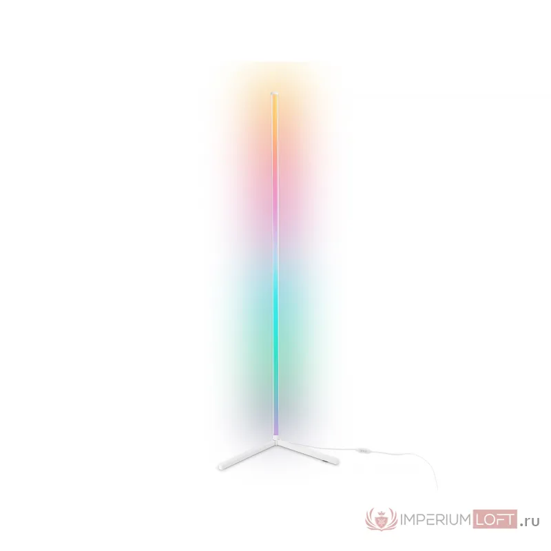 Светильник светодиодный напольный RGB с пультом FL8025 WH белый LED 20W RGB D32*1650 (ПДУ РАДИО 2.4G) от NovaLamp