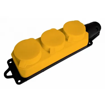 Розетка переносная разборная с заземлением и крышкой Stekker Одри 49407 Розетка переносная разборная с заземлением и крышкой Stekker Одри 49407